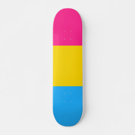 Skate Sinalizador do Orgulho Pansexual