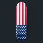 Skate Sinalizador EUA<br><div class="desc">skate de bandeira dos EUA</div>
