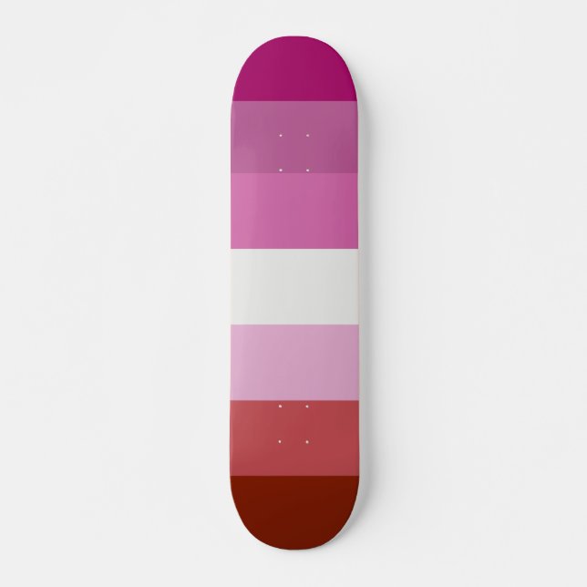 Skate Sinalizador LGBTQ do Orgulho Lésbico (Frente)
