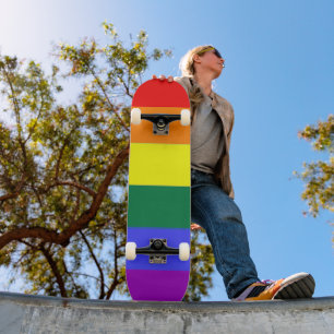 Skate Sinalizador orgulho gay Arco-Íris