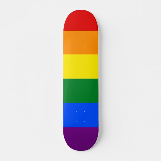 Skate Sinalizador Orgulho gay do arco-íris LGBT (Frente)