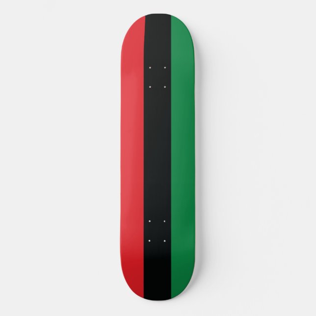 Skate Sinalizador vermelho, preto e verde (Frente)