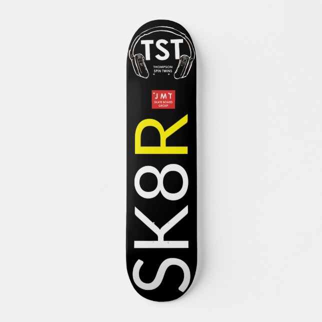 Skate SK8 R Tabuleiro OFICIAL Coletivo, Deck de 7¾" (Frente)