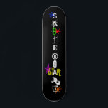 Skate "Sk8teboard Rua*r 3"<br><div class="desc">O skate "Sk8teboard Rua*r 3" é um conselho legal e exclusivo para cada Rua Sk8teboard*r! Os skatboards Zazzle vêm em 8 estilos diferentes no North American Maple, de origem local, e são projetados com padrões de qualidade profissionais que vão enfrentar a patinação mais dura! Obtenha fita adesiva gratuita com sua...</div>