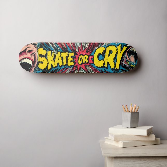 Skate "Skate ou Choro", Pop (Arte de parede (Horz))