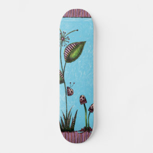 Skate Skateboard, Joia Flor Cogumelos