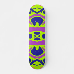 Skate Skateboard, um padrão clássico multicolor vibrante