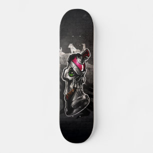 Skate skateboards bombe peinture tête de mort