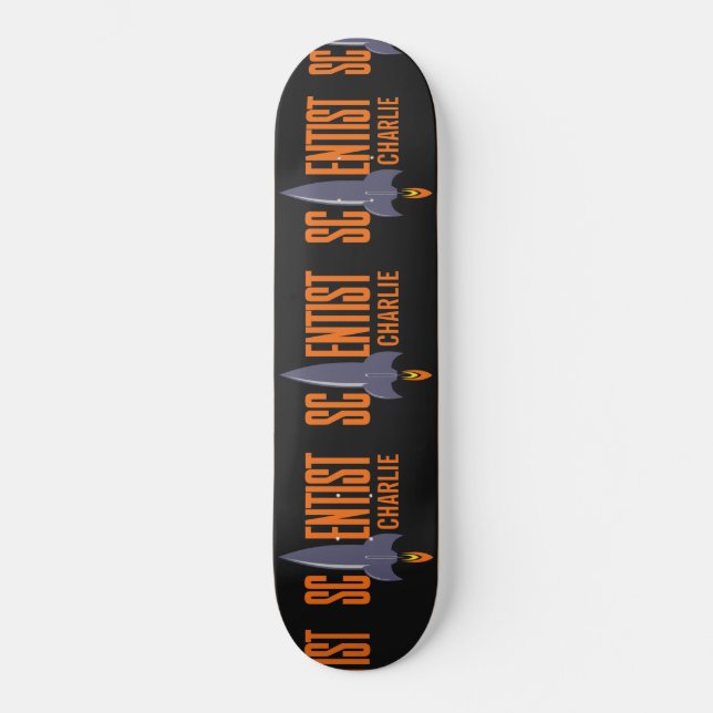 Skate skateboards de nome personalizado do Rocket Scient (Frente)