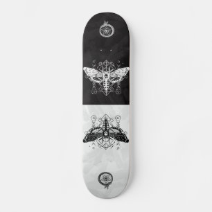 Skate Skateboards papillon nuit tête de mort graphique