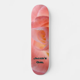 Skate Skateboards Rosa Rosa SUA NAMORADA Adicione o nome