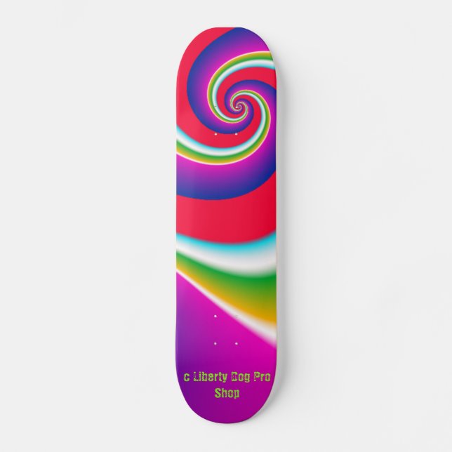 SKATE SKATEBOARDS - SPYRO GYRO - LIBERTY DOG PRO COMPRO (Frente)