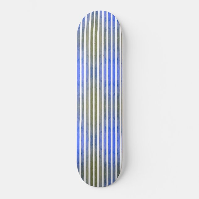 Skate skater de linhas verdes-azuis (Frente)