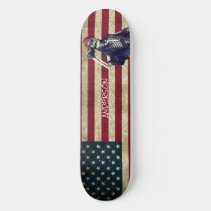 Skate skeleton americano personalizado skeleton Pirate S
