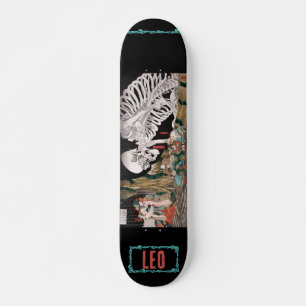 Skate Skeleton Personalizado Japonês Samurai Skeleton