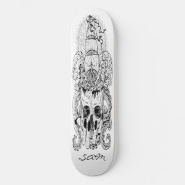Skate Skeleton personalizado Rei Pirata Náutica
