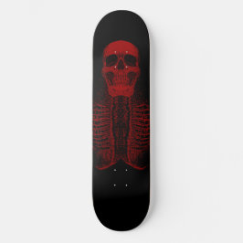 Skate skelstique vermelho skeletrizado