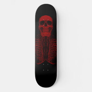 Skate skelstique vermelho skeletrizado