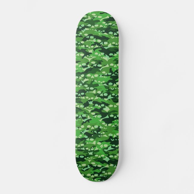 Skate Skull Camboboard verde (Frente)