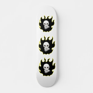 Skate Skull Flame Skateboad