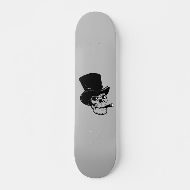 SKATE SKULL SMOKING CIGAR SKATEBOARDS (Frente)