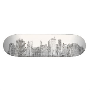 Skate Skyline de Manhattan na noite