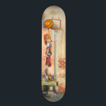 Skate Slam Dunk no basquetebol de Jay Throckmorton<br><div class="desc">O que você faz quando não pode andar de skate, sua bicicleta, seu cavalo ou até brincar com seu cachorro? Você pratica a sua rotina de punho, é claro. Em pé numa pilha de caixas, este jovem quer ter a certeza de que pode balançar o aro de basquete com as...</div>