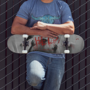 Skate SlipperyJoe visual assustador temático de terror g