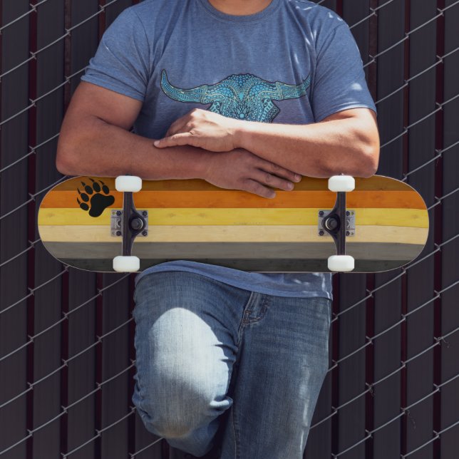 Skate SlipperyJoe's Bear Pride flag wooden Brotherhood f (Ao ar livre 3)