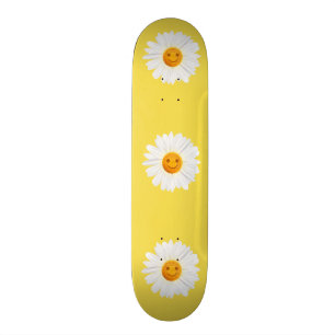 Skate Smiley face da flor da margarida
