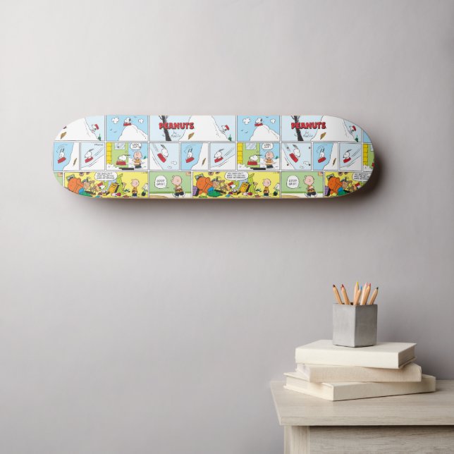 Skate Snoopy Sled Riding Comida Dish (Arte de parede (Horz))