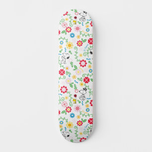 Skate Snoopy So Sweet Flower Pattern