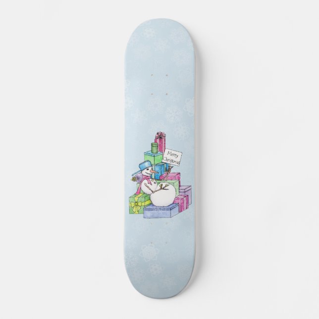 Skate Snowman a arrefecer em presentes (Frente)