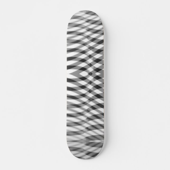 Skate Sobreposição de faixas de cinza e preto (Frente)