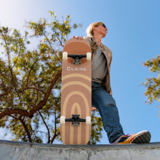 Skate Sol Arco-íris Retro Minimalista
