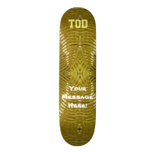 Skate Sólido Dourado