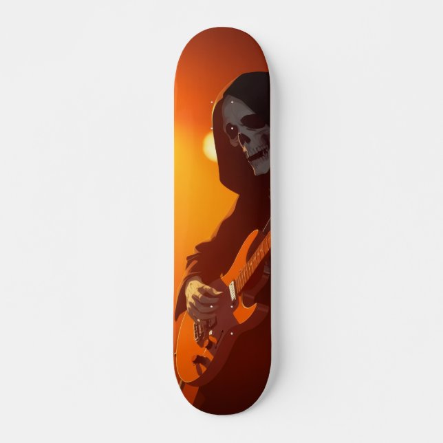Skate Sombrio com guitarra (Frente)
