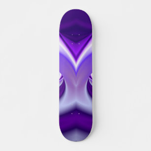 Skate Sonho de Flor Roxo, Abstrato Fantasy Arte Arco-Íri