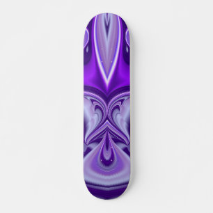 Skate Sonho de Flor Roxo, Abstrato Fantasy Arte Arco-Íri