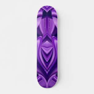 Skate Sonho de Flor Roxo, Abstrato Fantasy Arte Arco-Íri