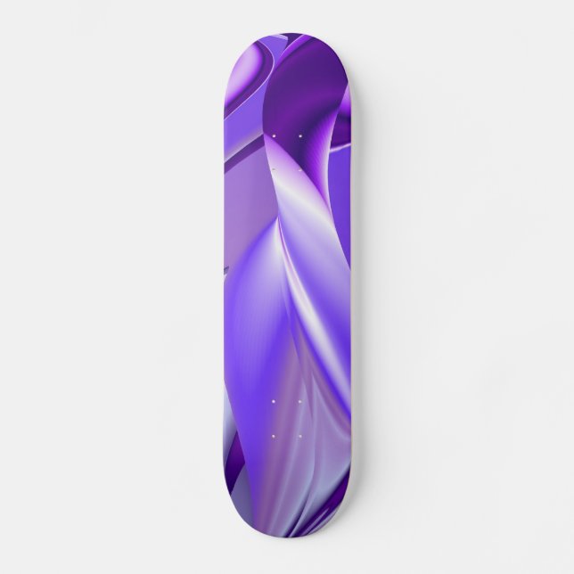Skate Sonho de neve roxa, Abstrato Fantasy Arte Arco-Íri (Frente)