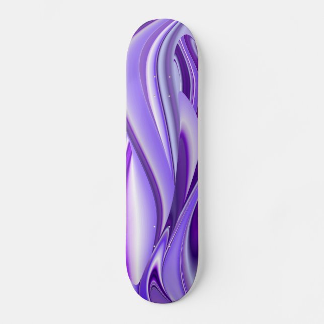 Skate Sonho de neve roxa, Abstrato Fantasy Arte Arco-Íri (Frente)