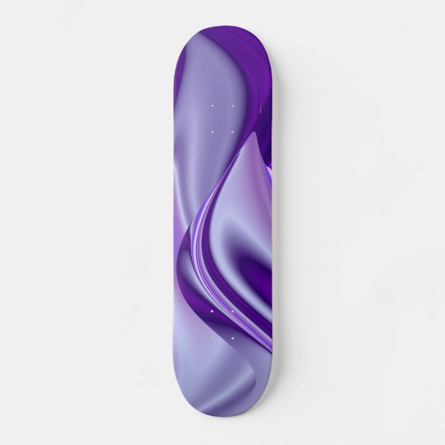 Skate Sonho de neve roxa, Abstrato Fantasy Arte Arco-Íri (Frente)