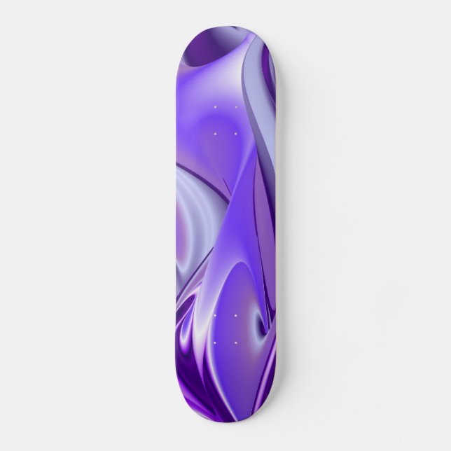 Skate Sonho de neve roxa, Abstrato Fantasy Arte Arco-Íri (Frente)