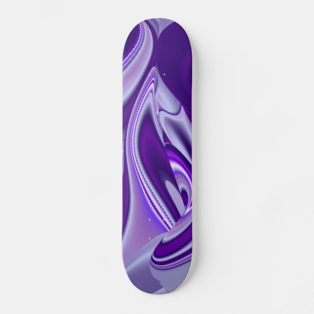 Skate Sonho de neve roxa, Abstrato Fantasy Arte Arco-Íri (Frente)