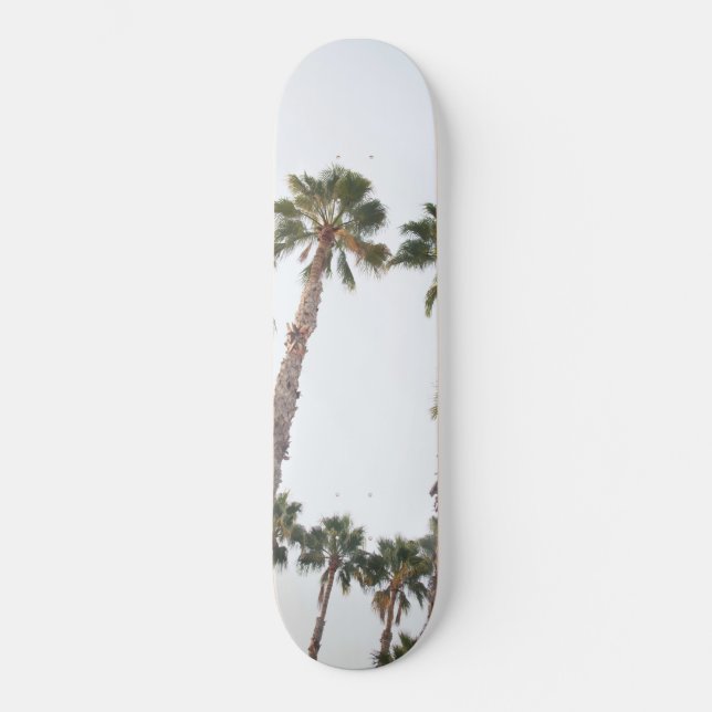 Skate Sonho de Palm Trees #2 #tropical #wall #decor #art (Frente)