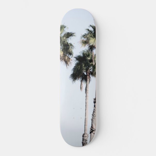 Skate Sonho de Palm Trees #5 #tropical #wall #decor #art (Frente)