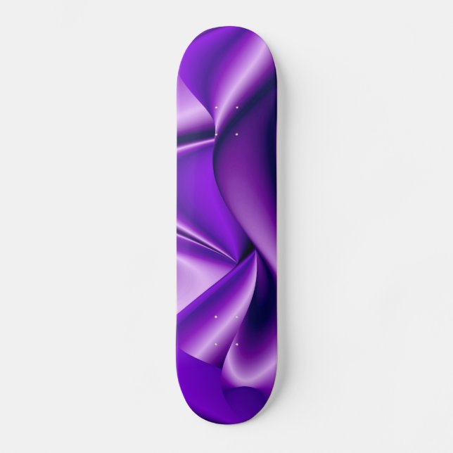 Skate Sonho Roxo, Abstrato Fantasy Arte Arco-Íris (Frente)
