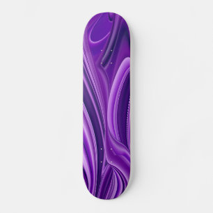 Skate Sonho Roxo, Abstrato Fantasy Arte Arco-Íris