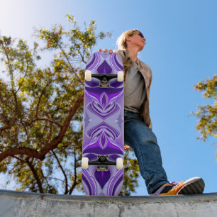 Skate Sonhos de Flor Roxo